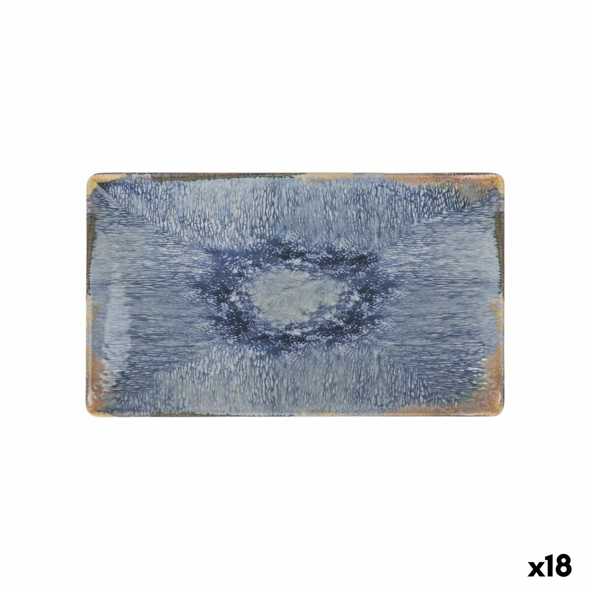 Fuente de Cocina La Mediterránea Aelia Rectangular 25,3 x 15 x 2 cm (18 Unidades)