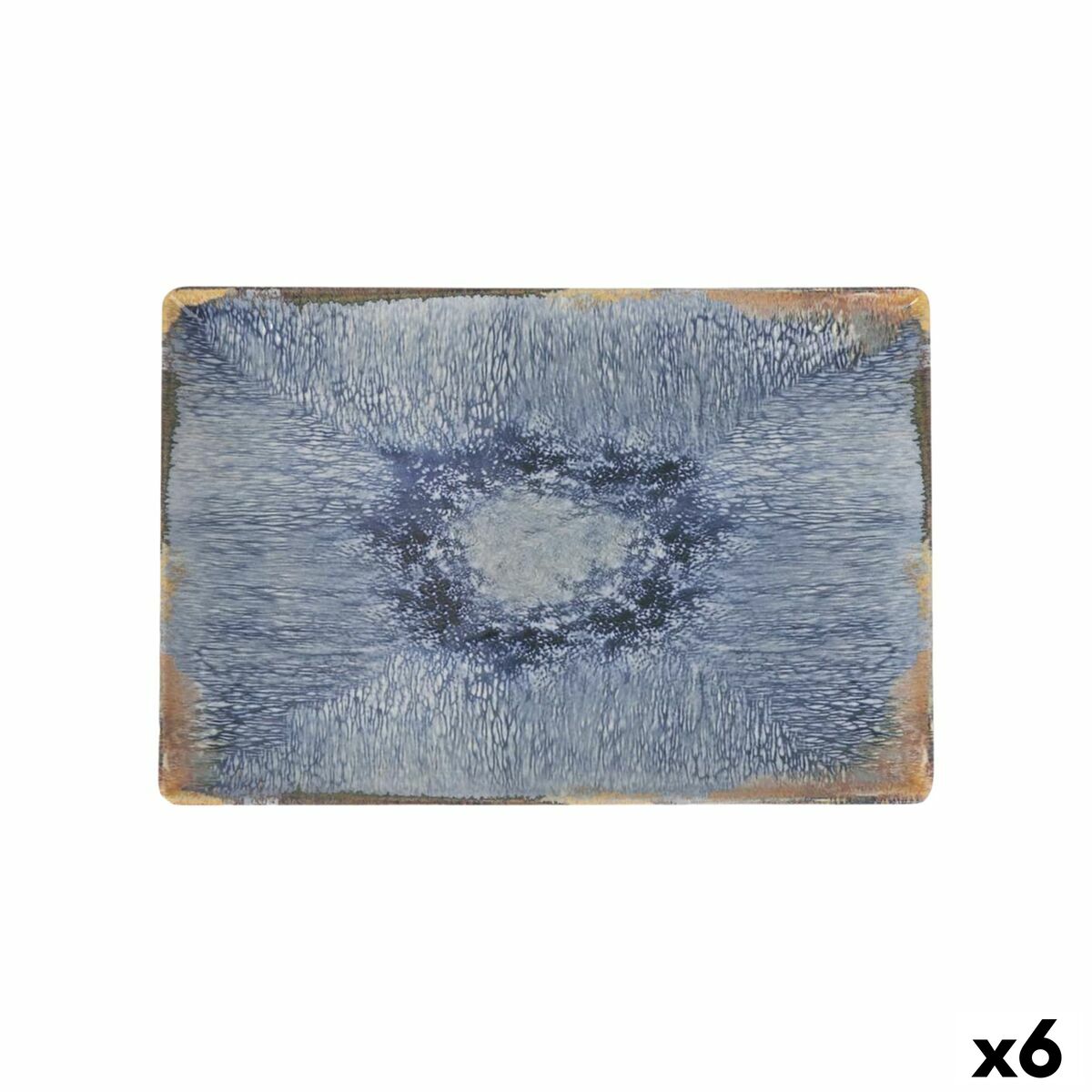 Fuente de Cocina La Mediterránea Aelia Rectangular 30 x 20 x 2,5 cm (6 Unidades)