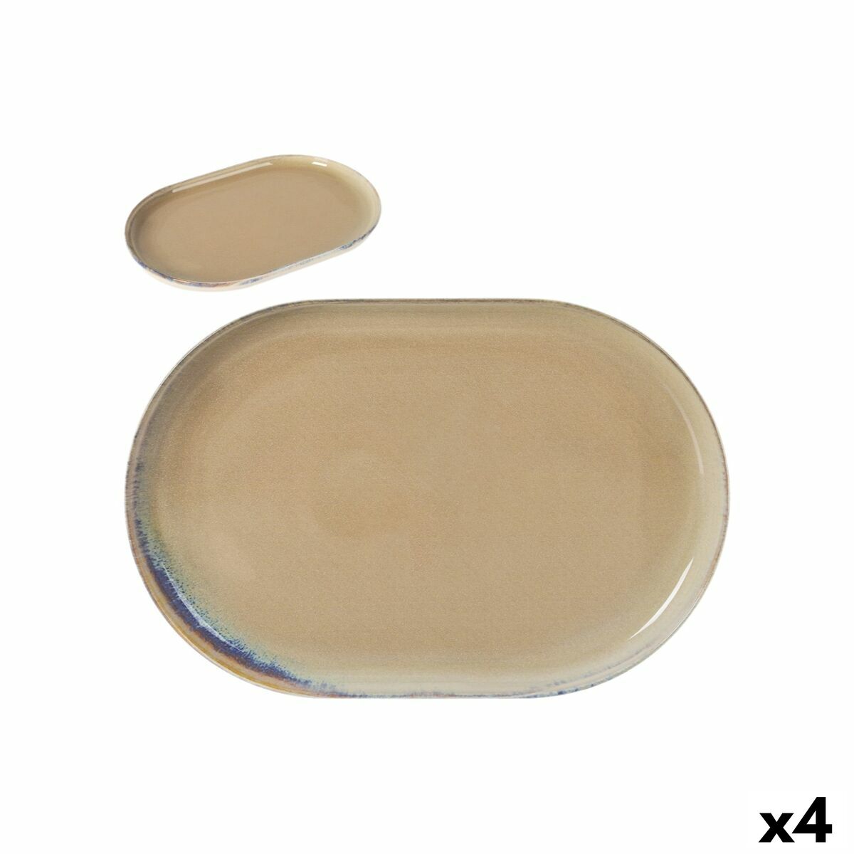 Fuente de Cocina La Mediterránea Cies Ovalado 30 x 20 x 2,5 cm (4 Unidades)