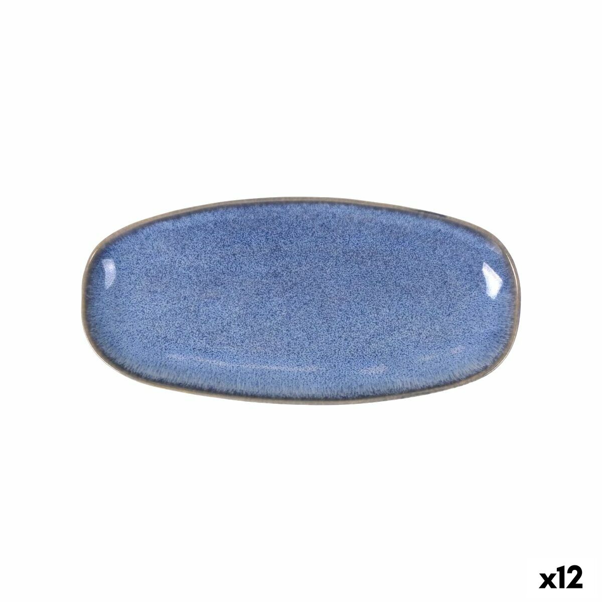 Fuente de Cocina La Mediterránea Macarella blue Ovalado 33 x 14,8 x 2,7 cm (12 Unidades)