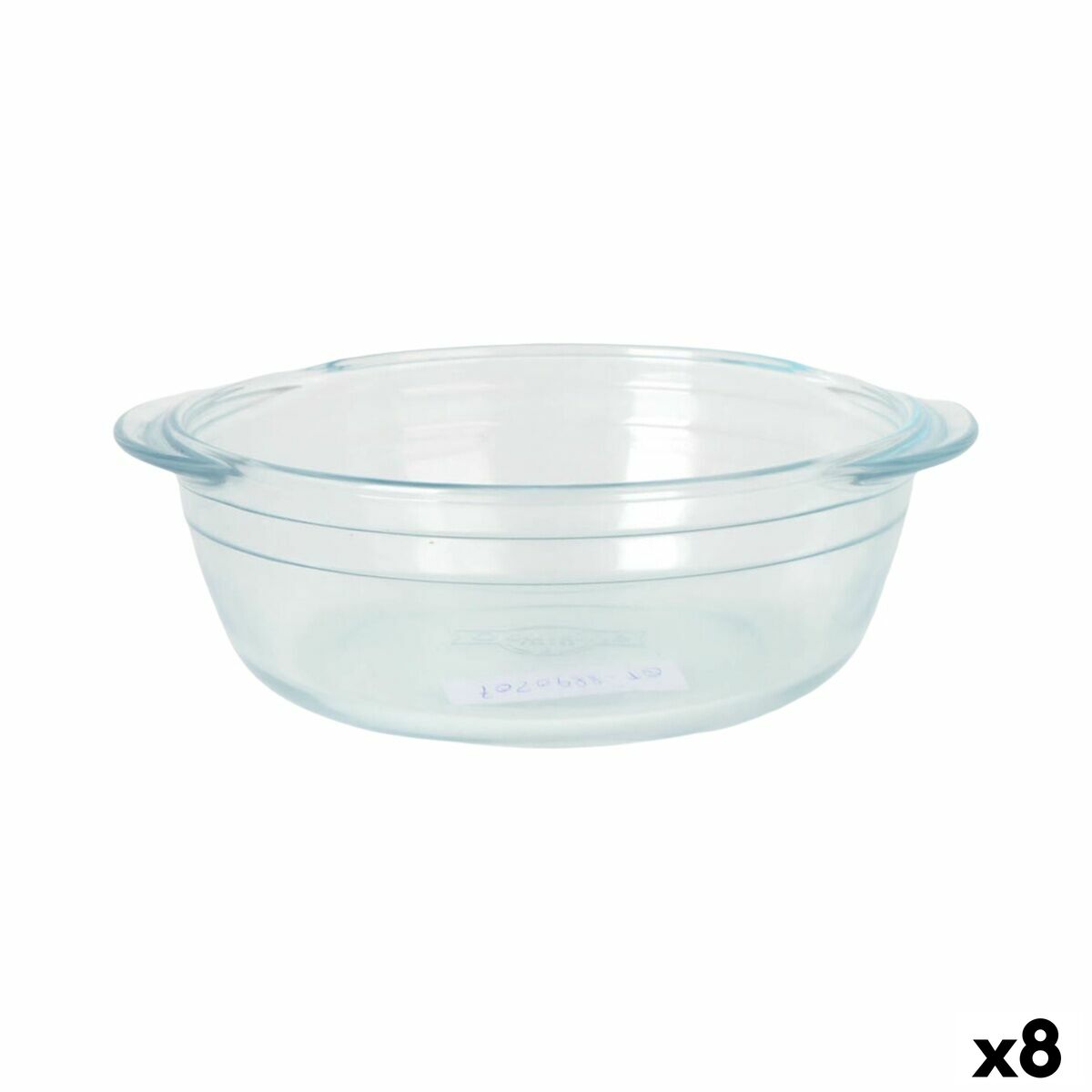 Fuente de Cocina Quttin Quttin Vidrio 2,3 L 26 cm (8 Unidades)