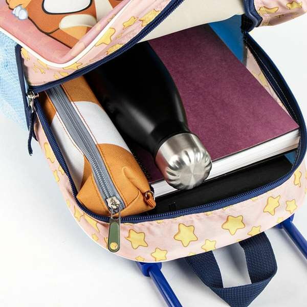 Mochila Escolar 3D con Ruedas Bluey Rosa 25,0 x 31,0 x 10,0 cm