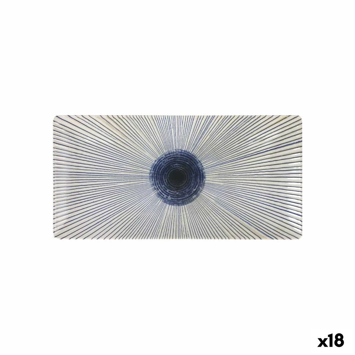 Fuente de Cocina La Mediterránea Irys Rectangular 30 x 15 x 2 cm (18 Unidades)