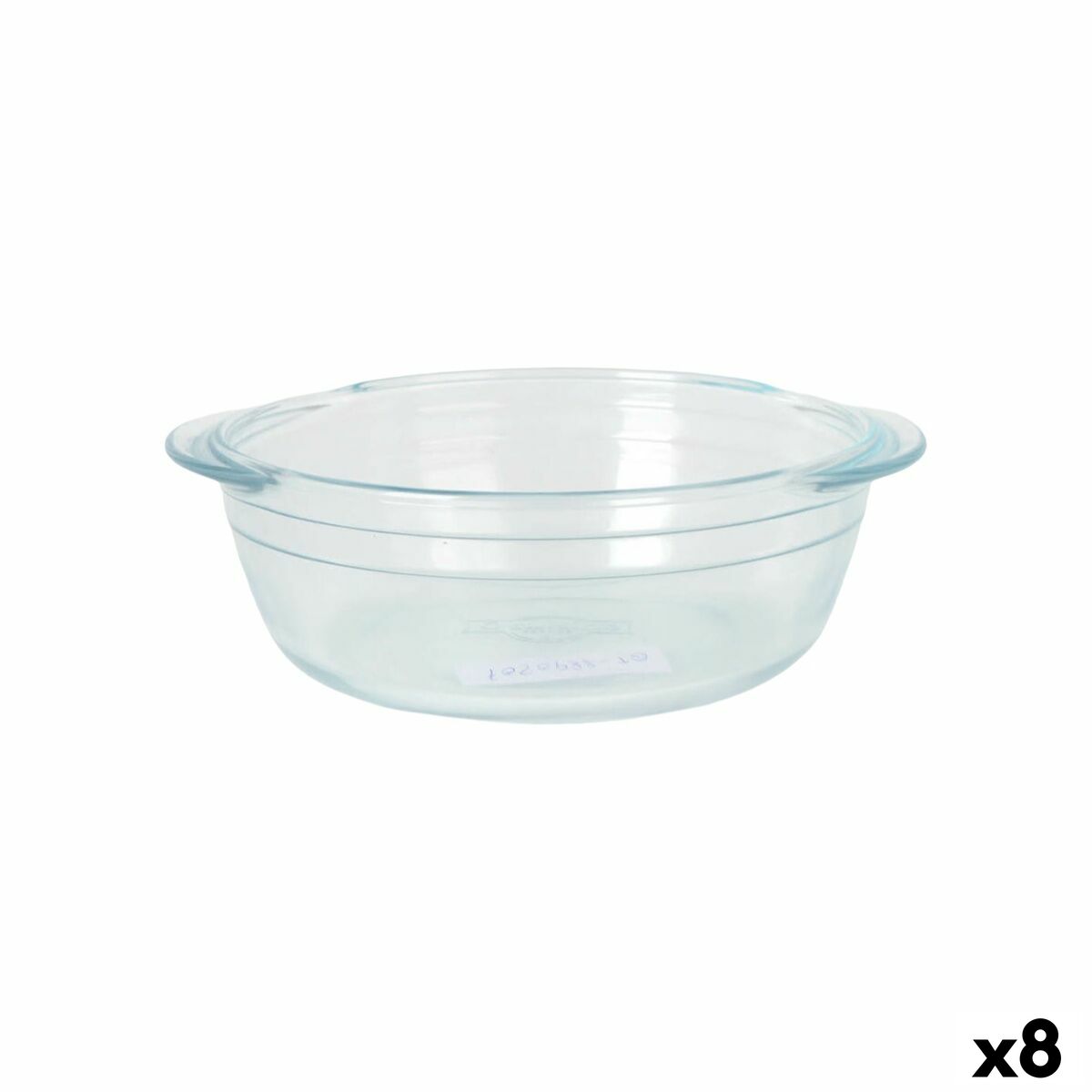 Fuente de Cocina Quttin Quttin Vidrio 1 L 20 cm (8 Unidades)