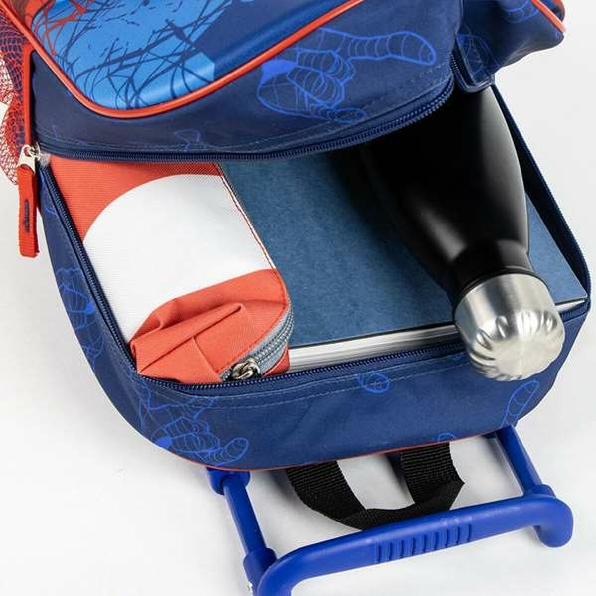 Mochila Escolar 3D con Ruedas Spider-Man Azul 25,0 x 31,0 x 10,0 cm
