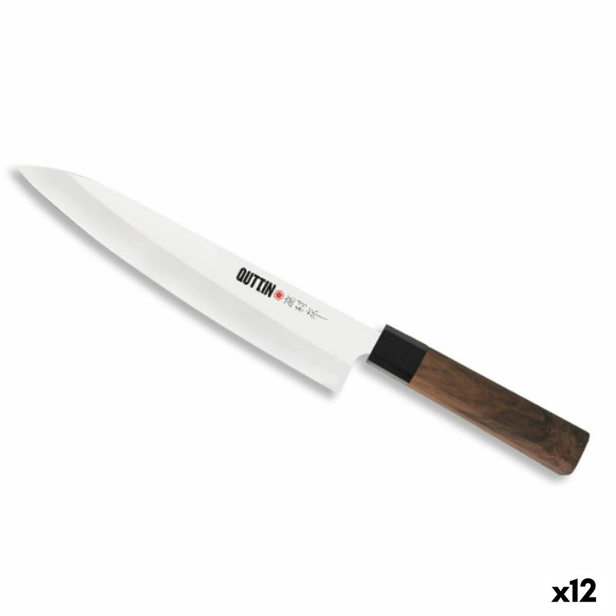 Cuchillo de Cocina Quttin GYUTOU Takamura Marrón Plateado 20 cm (12 Unidades)