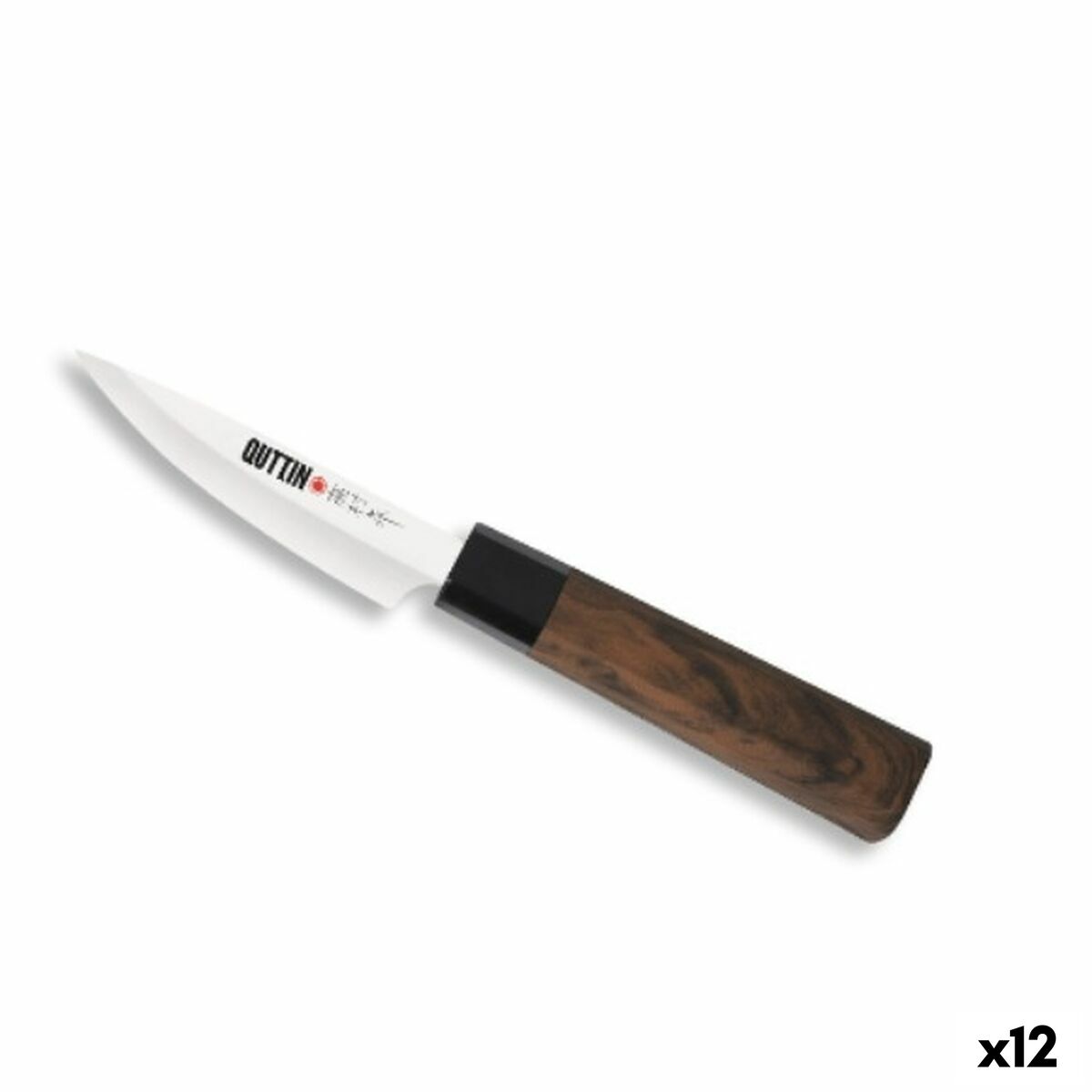 Cuchillo de Cocina Quttin PETTY Takamura Marrón Plateado 9 cm (12 Unidades)