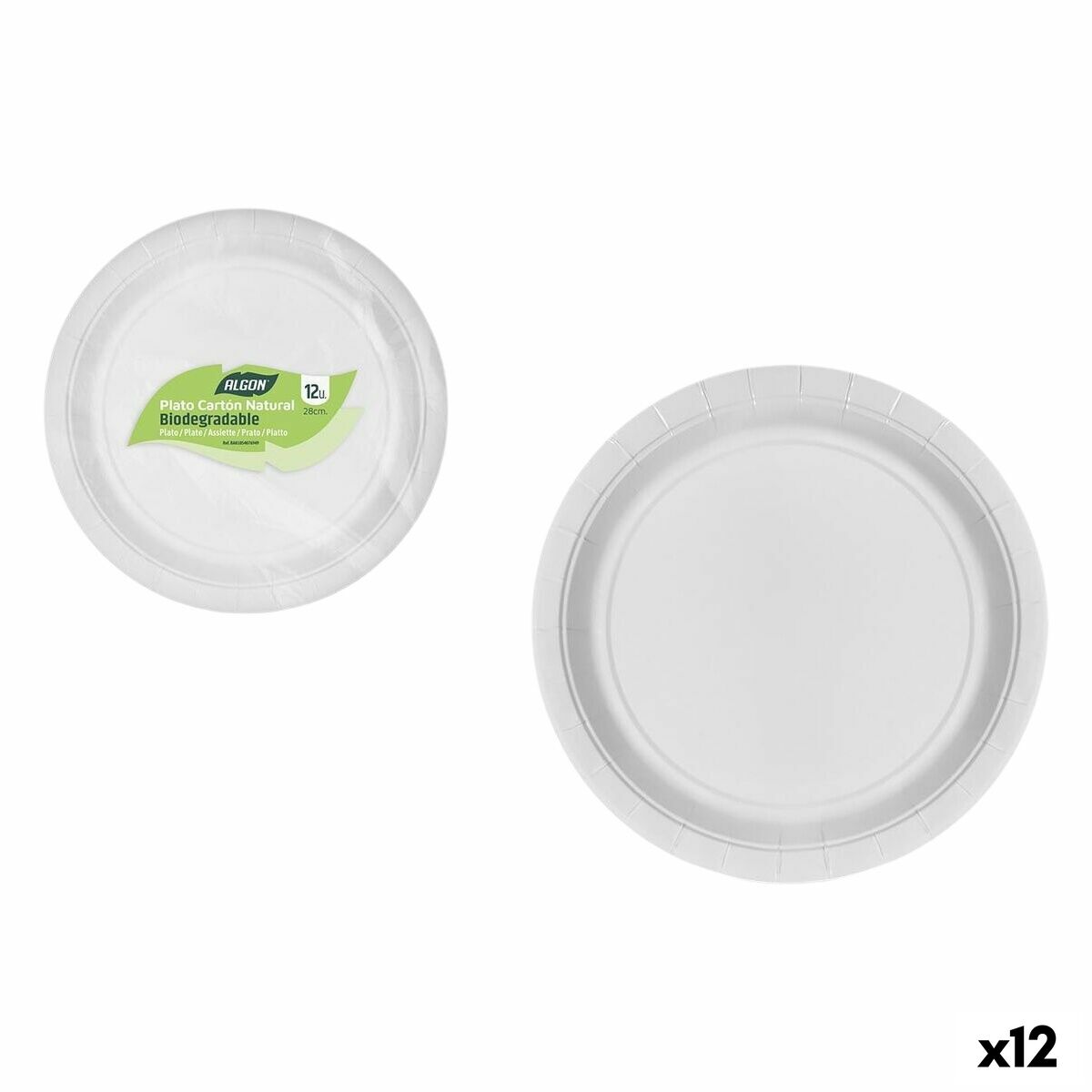 Set de Platos Algon 28 cm 12 Piezas (12 Unidades)