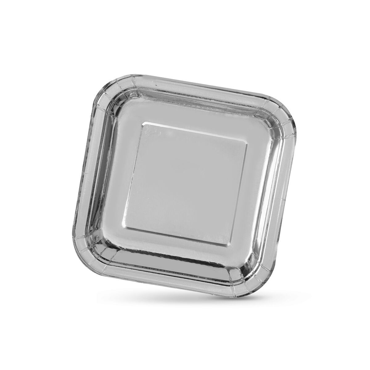 Set de Platos Algon Plateado 20 cm 20 x 2 cm 10 Piezas (18 Unidades)