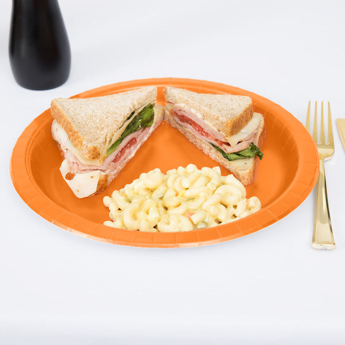 Set de Platos Algon Naranja 20 cm 10 Piezas (24 Unidades)