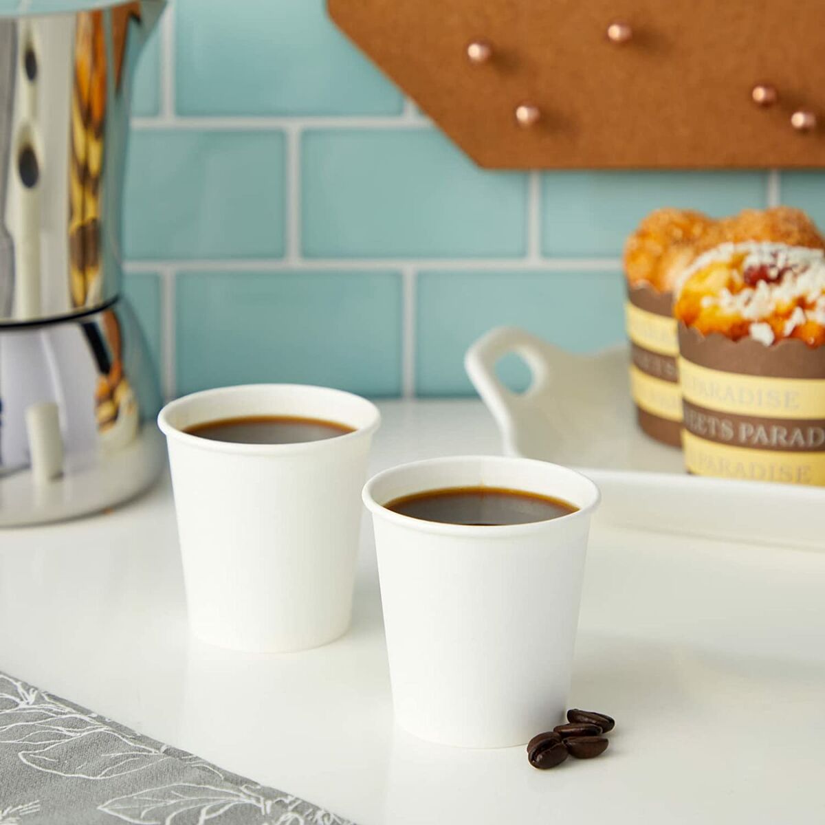 Set de Vasos Algon Blanco 80 ml 30 piezas (24 Unidades)