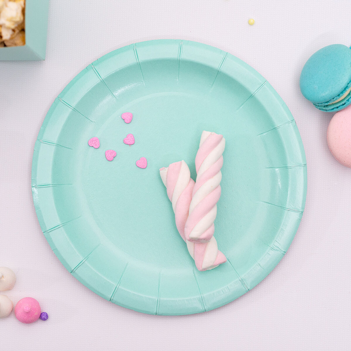 Set de Platos Algon Aguamarina 20 cm 10 Piezas (24 Unidades)