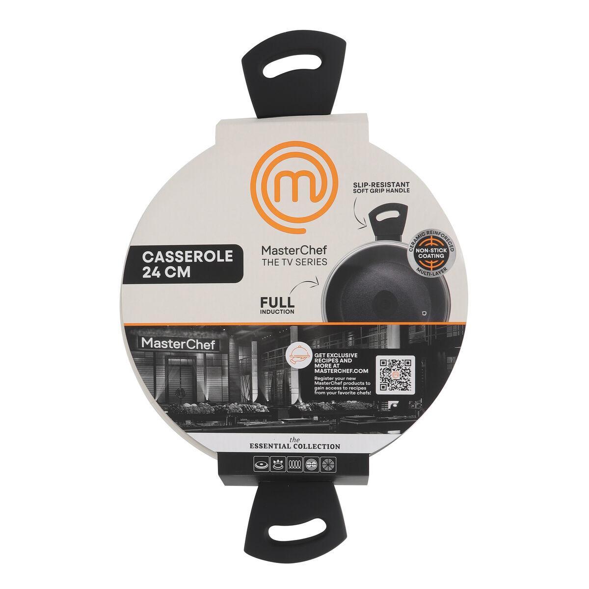 Cacerola Con Tapa MasterChef 24 cm (4 Unidades)