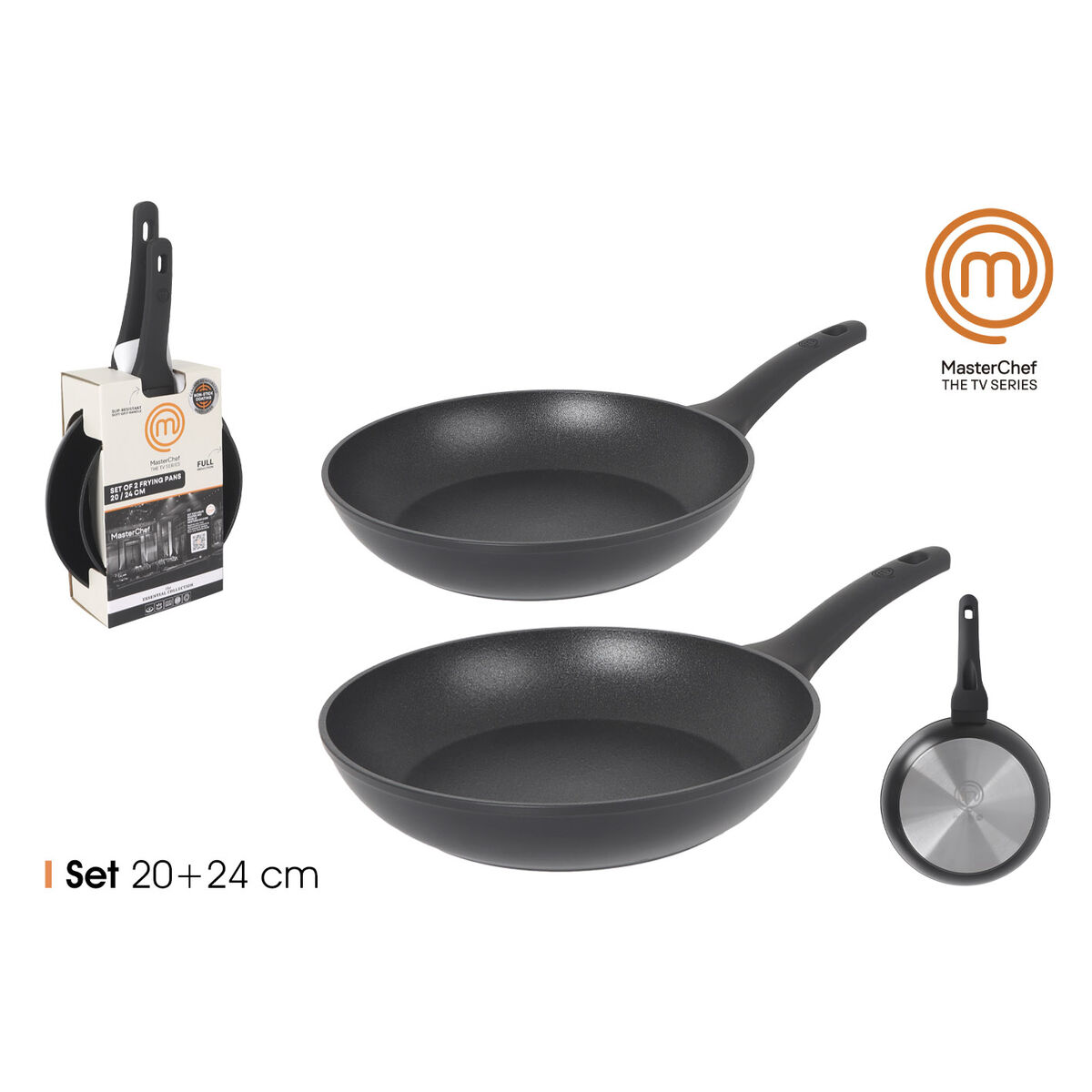 Juego de Sartenes MasterChef 24 cm 20 cm (4 Unidades)