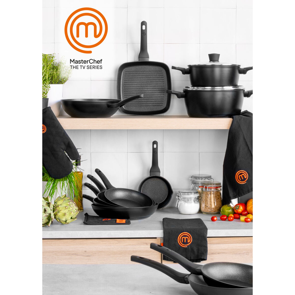 Juego de Sartenes MasterChef 24 cm 20 cm (4 Unidades)