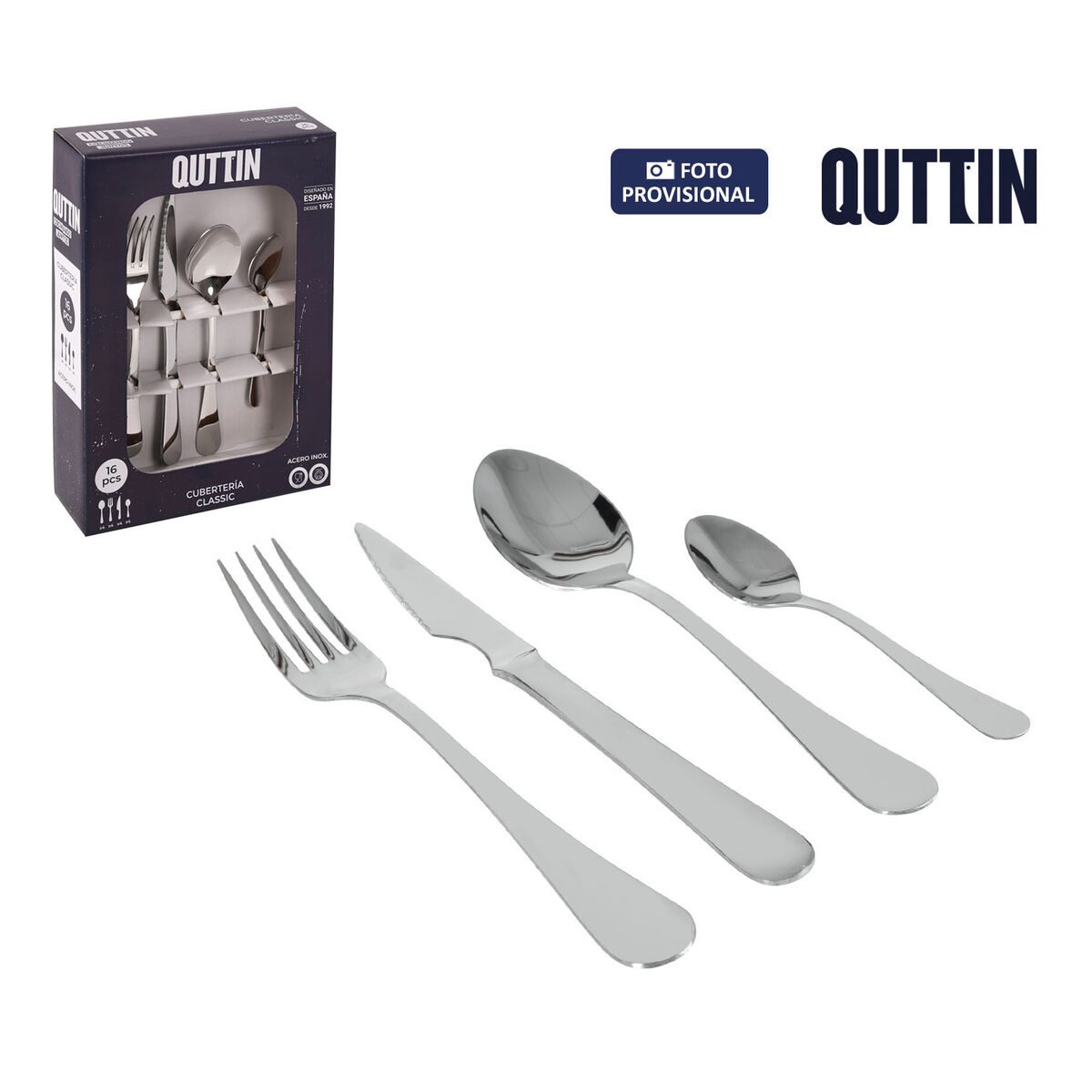 Cubertería Quttin Classic (8 Unidades)