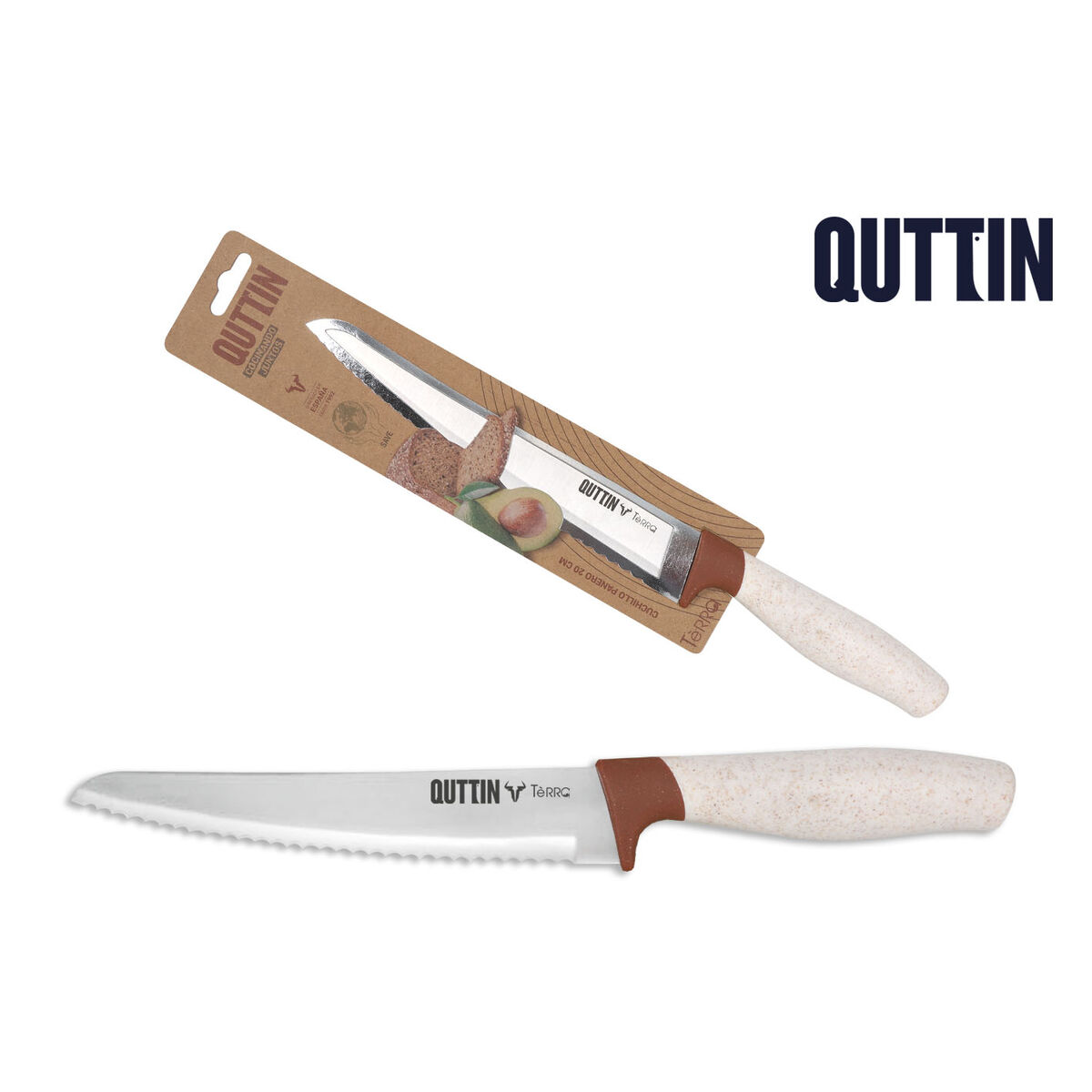 Cuchillo de Cocina Quttin Terra 20 cm (24 Unidades)