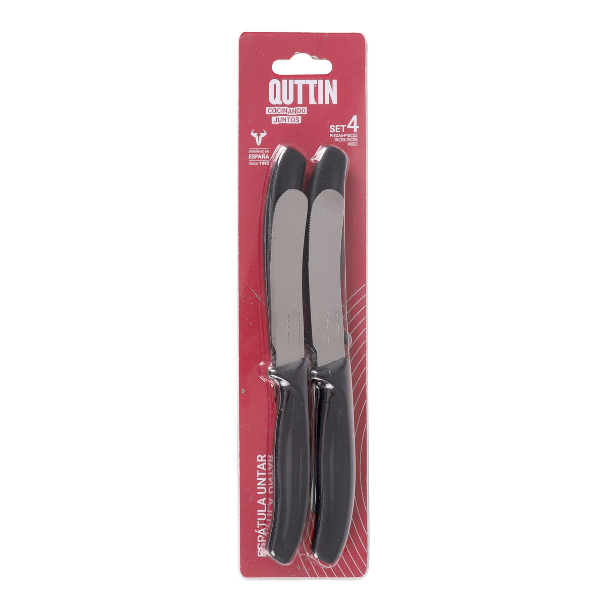 Cuchillo de Cocina Quttin Basic 8 cm 4 Piezas (18 Unidades)