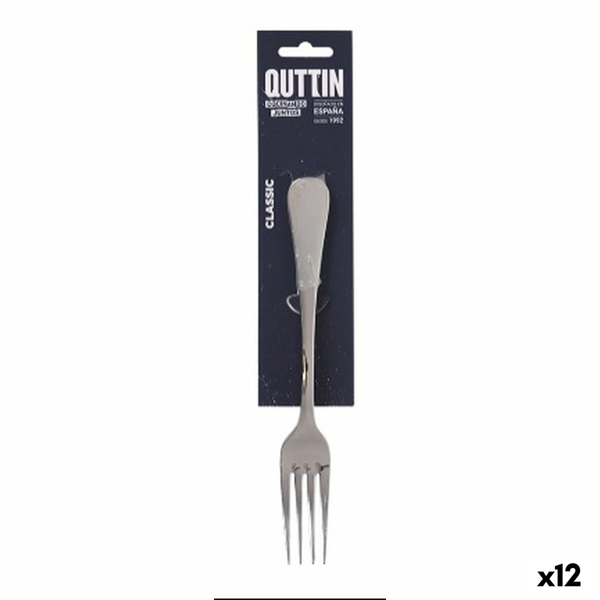 Tenedor Quttin Classic 20 x 2,5 cm 2 mm 3 Piezas (12 Unidades)