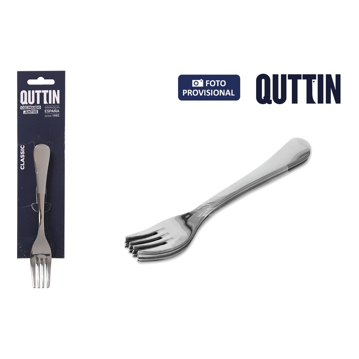 Tenedor Quttin Classic 6 Piezas (12 Unidades)