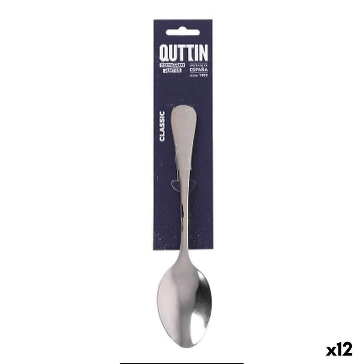Cuchara de Postre Quttin Classic 3 Piezas (12 Unidades)