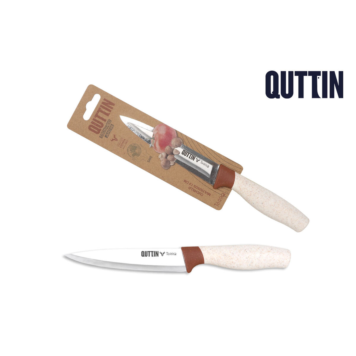 Cuchillo de Cocina Quttin Terra 13 cm (36 Unidades)