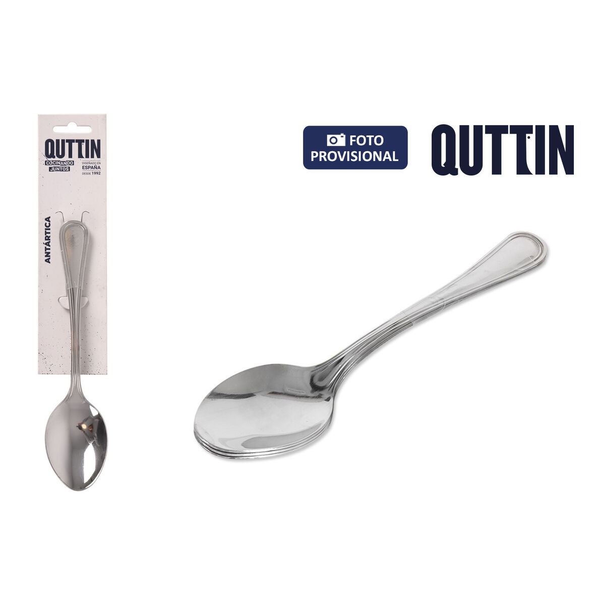 Cuchara de Postre Quttin Antartica 3 Piezas (12 Unidades)