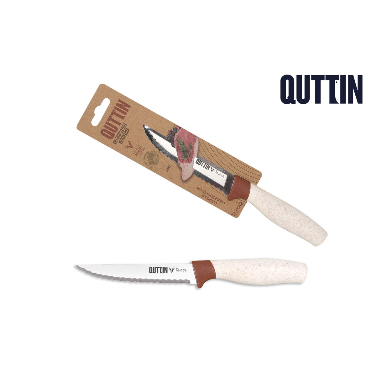Cuchillo de Cocina Quttin Terra 12 cm (36 Unidades)