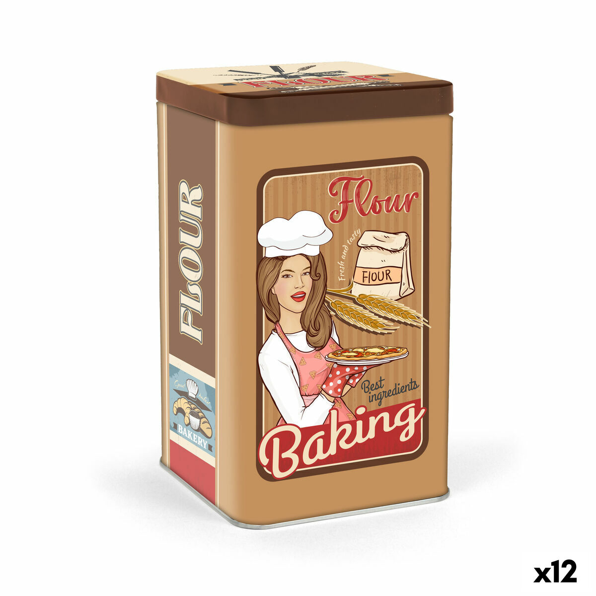 Bote Metálico Quttin Baking (12 Unidades)