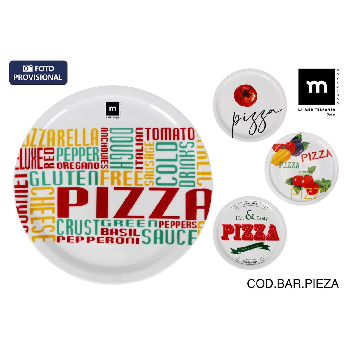 Plato Llano La Mediterránea Duomo di lodi 30,5 cm (8 Unidades)