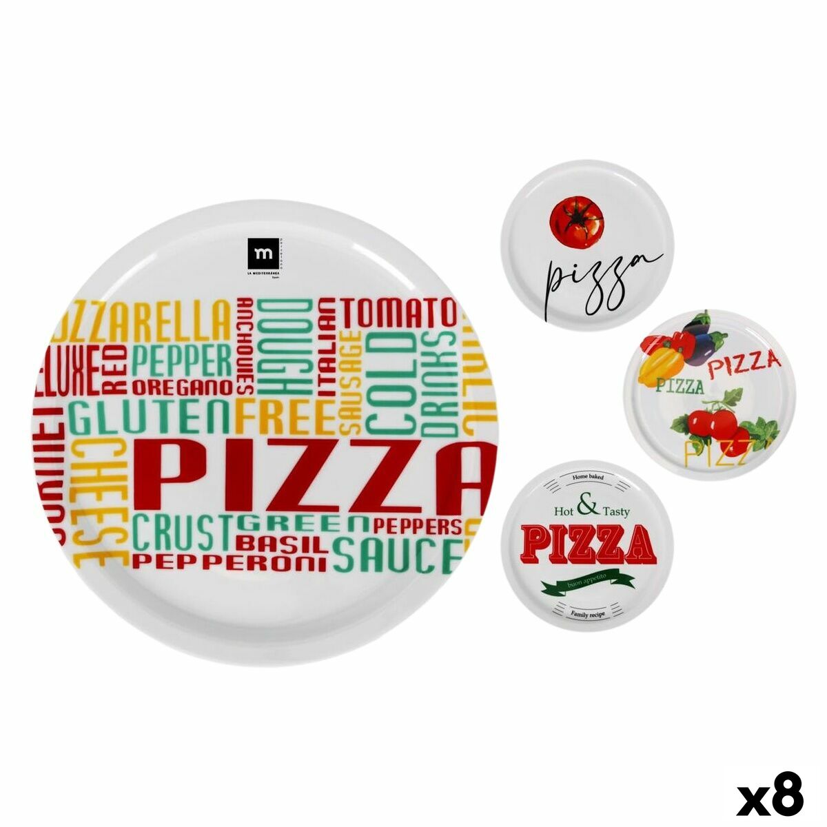 Plato Llano La Mediterránea Duomo di lodi 30,5 cm (8 Unidades)