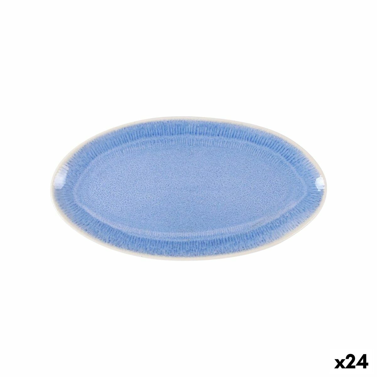 Fuente de Cocina La Mediterránea Calobra Azul 26,5 x 14 cm (24 Unidades)