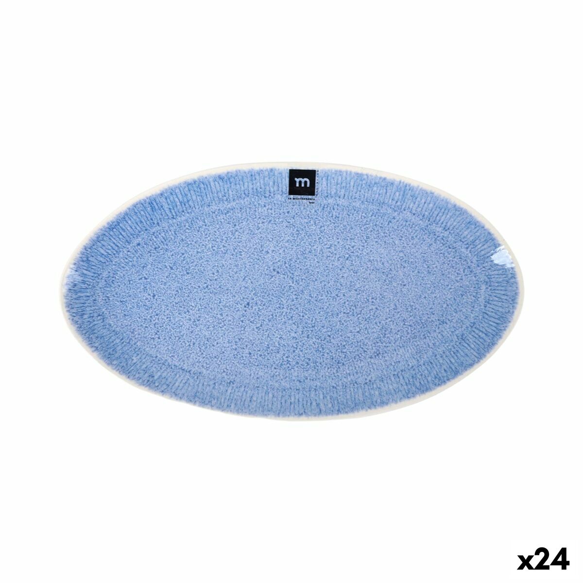 Fuente de Cocina La Mediterránea Calobra Azul 31 x 17,5 cm (24 Unidades)