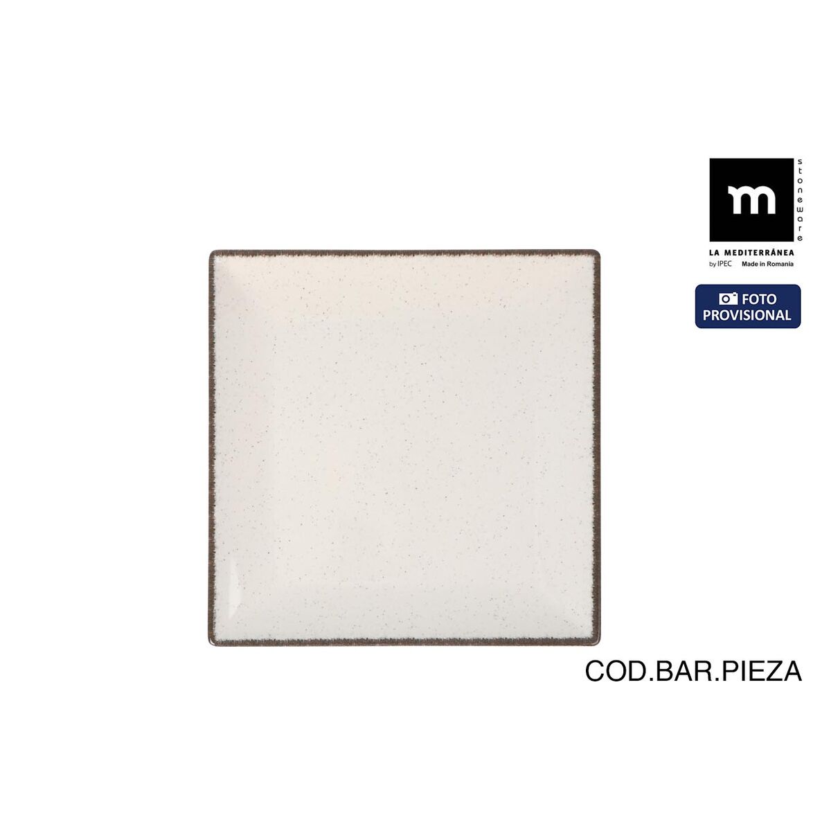 Plato de Postre La Mediterránea Anllo 18 x 18 x 2 cm (12 Unidades)