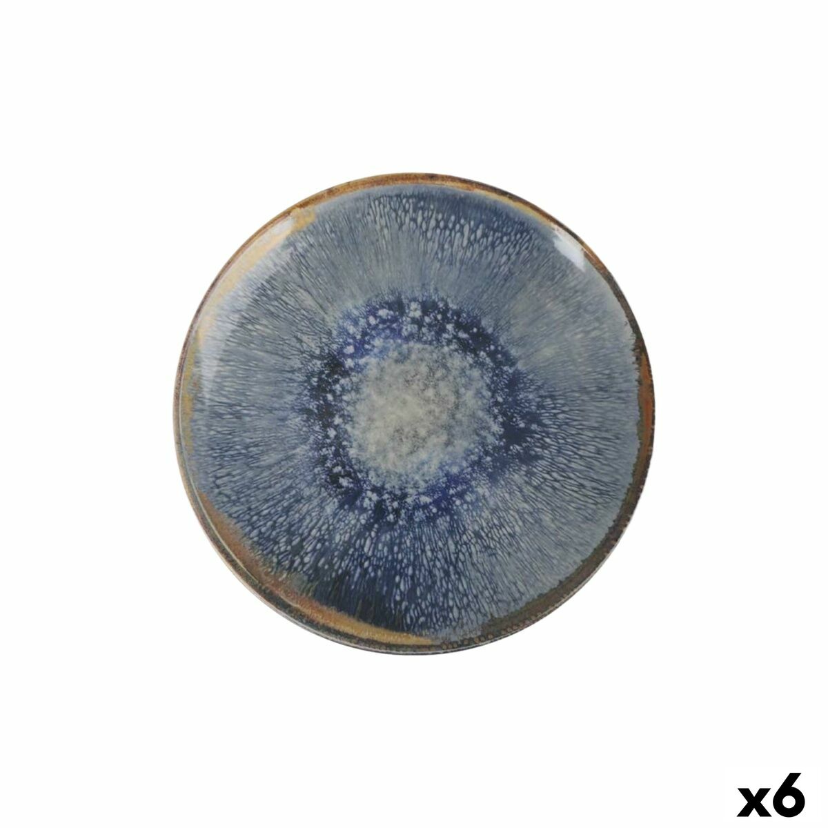 Plato Llano La Mediterránea Aelia Ø 26 cm (6 Unidades)