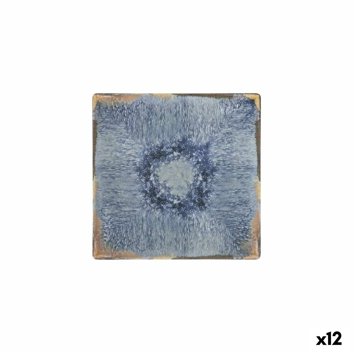 Plato de Postre La Mediterránea Aelia 18 x 18 x 2 cm (12 Unidades)