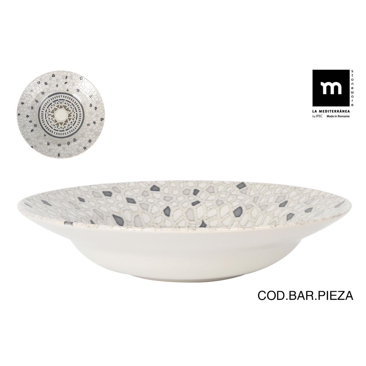Plato para Pasta La Mediterránea Barroc Ø 29 cm (6 Unidades)