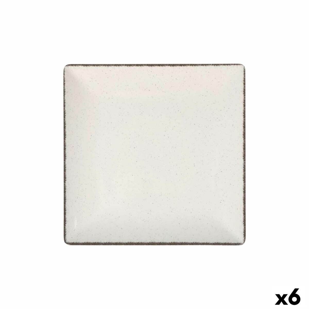 Plato Llano La Mediterránea Anllo 24 x 24 x 2 cm (6 Unidades)