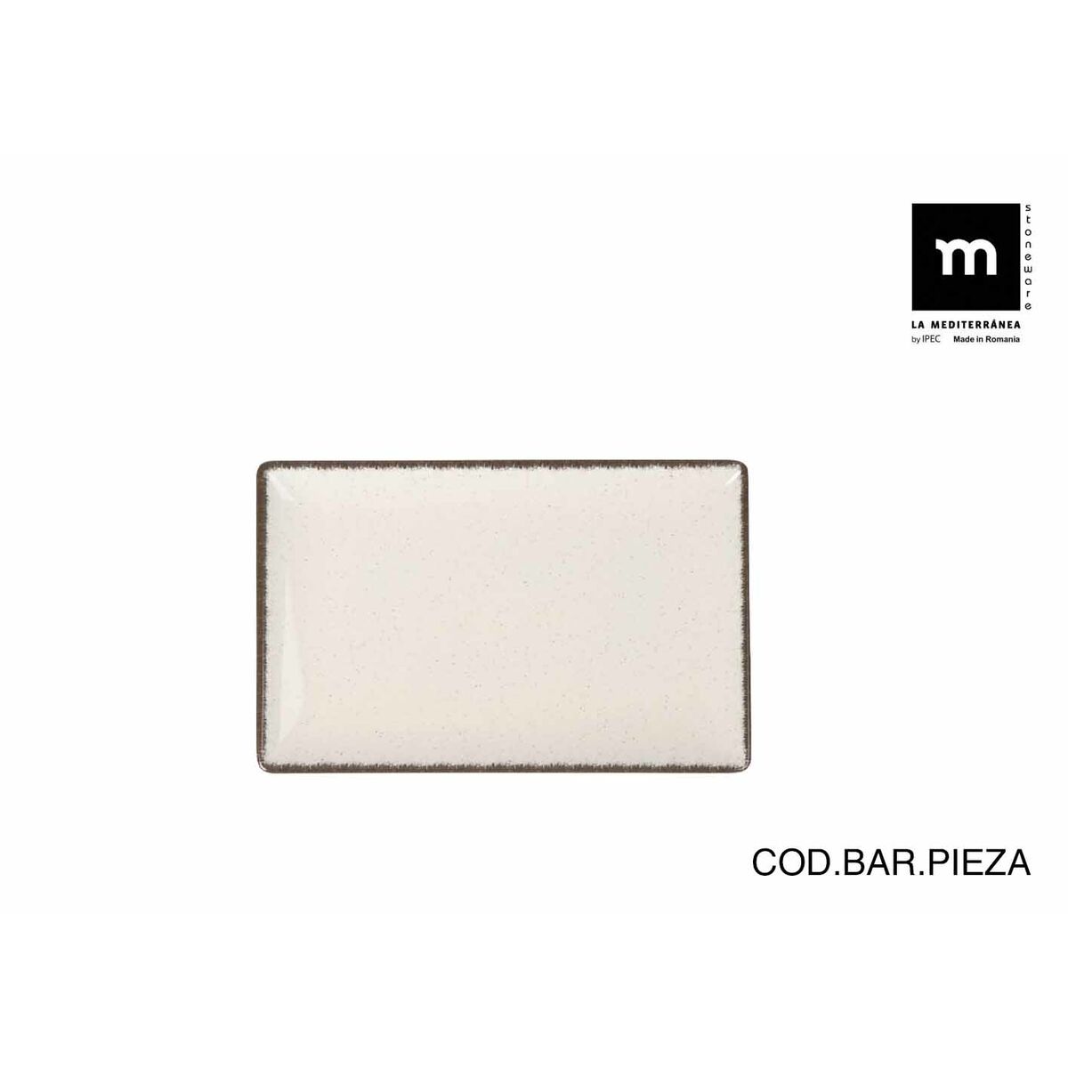 Fuente de Cocina La Mediterránea Anllo Rectangular 20 x 13 x 2 cm (24 Unidades)
