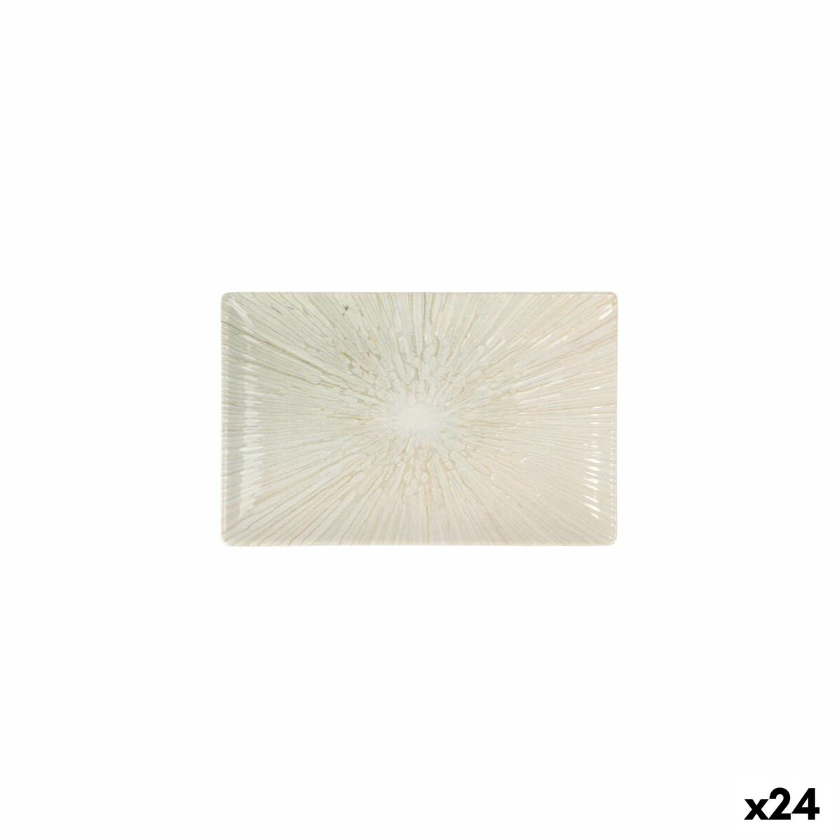 Fuente de Cocina La Mediterránea Anya Rectangular 20 x 13 x 2 cm (24 Unidades)