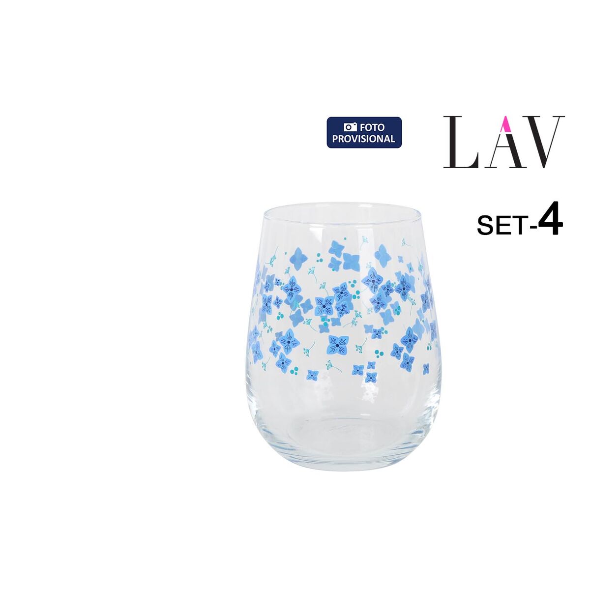 Set de Vasos LAV GAIA 4 Piezas (6 Unidades)
