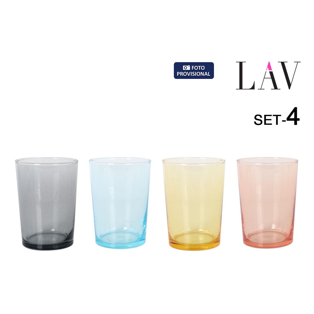 Set de Vasos LAV BDG392PFT4.60 515 ml (6 Unidades)