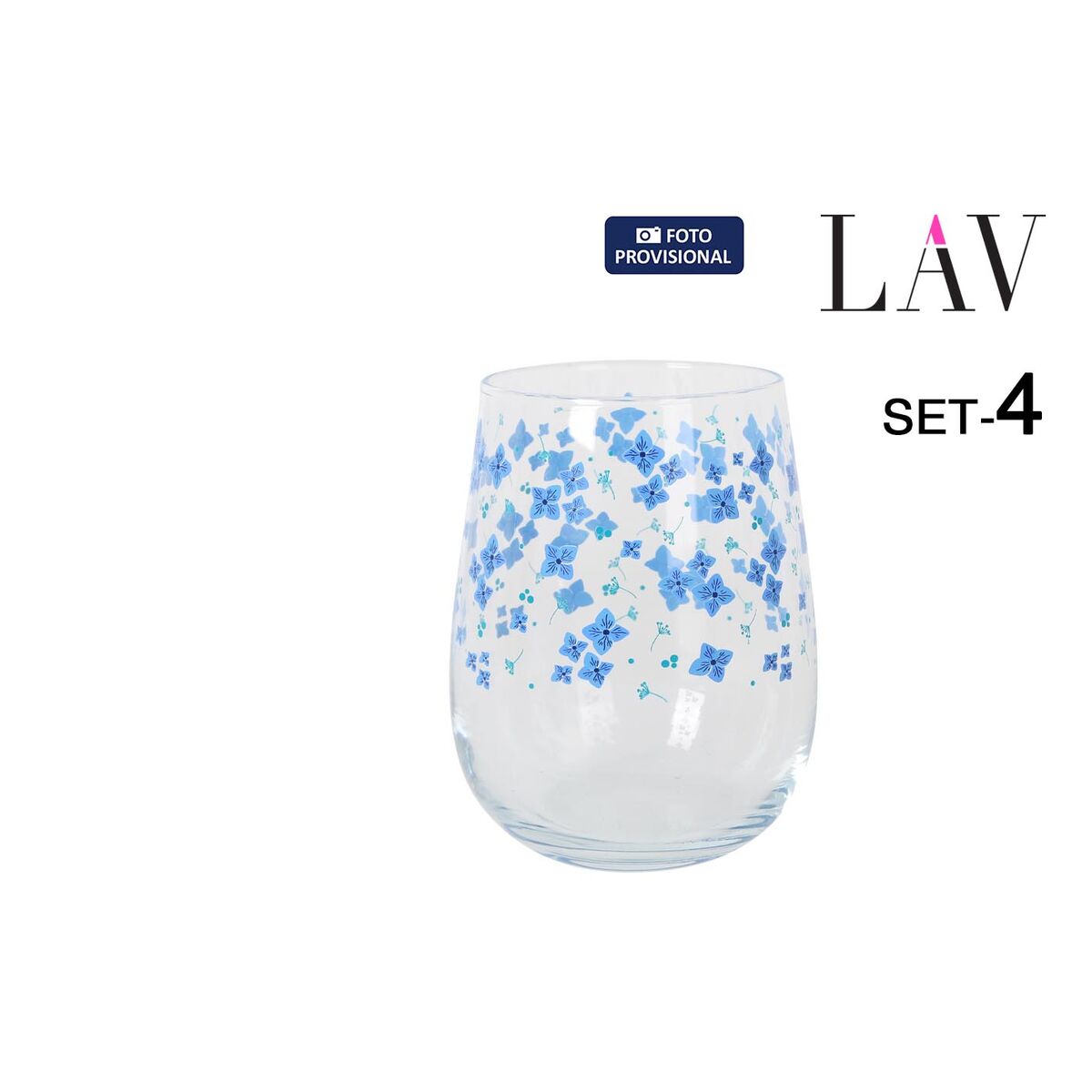 Set de Vasos LAV GAIA 4 Piezas (6 Unidades)