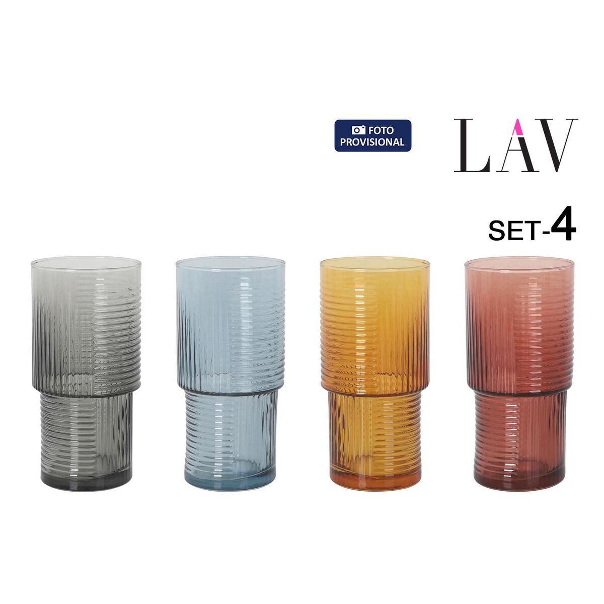 Set de Vasos LAV HLN376PFT.61 4 Piezas (6 Unidades)