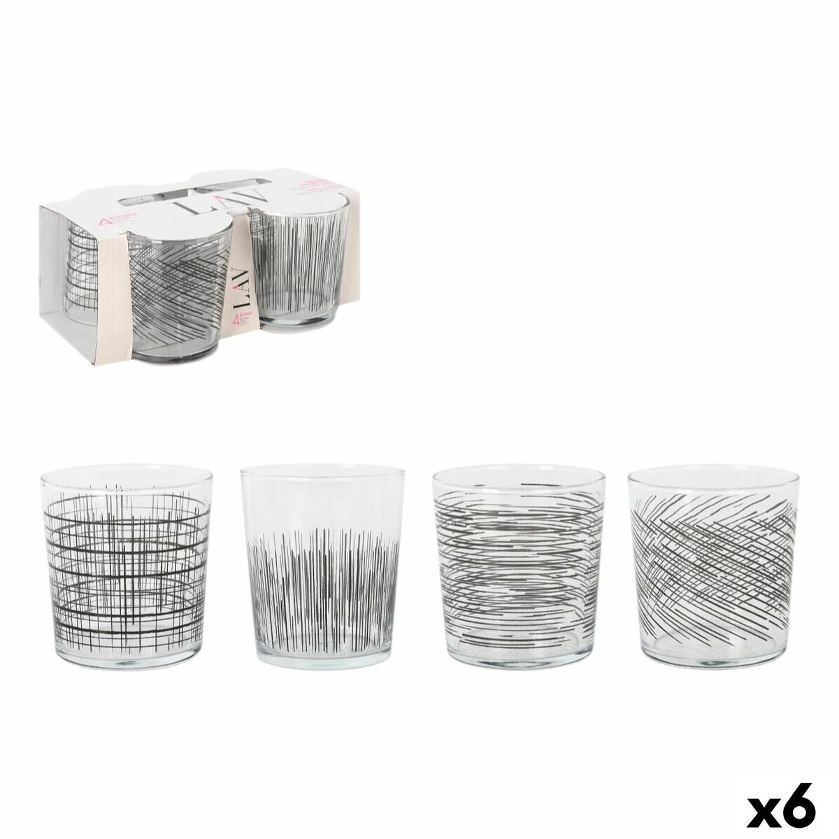 Vaso para Cerveza LAV BDG386UB4046 345 ml 4 Piezas (6 Unidades)