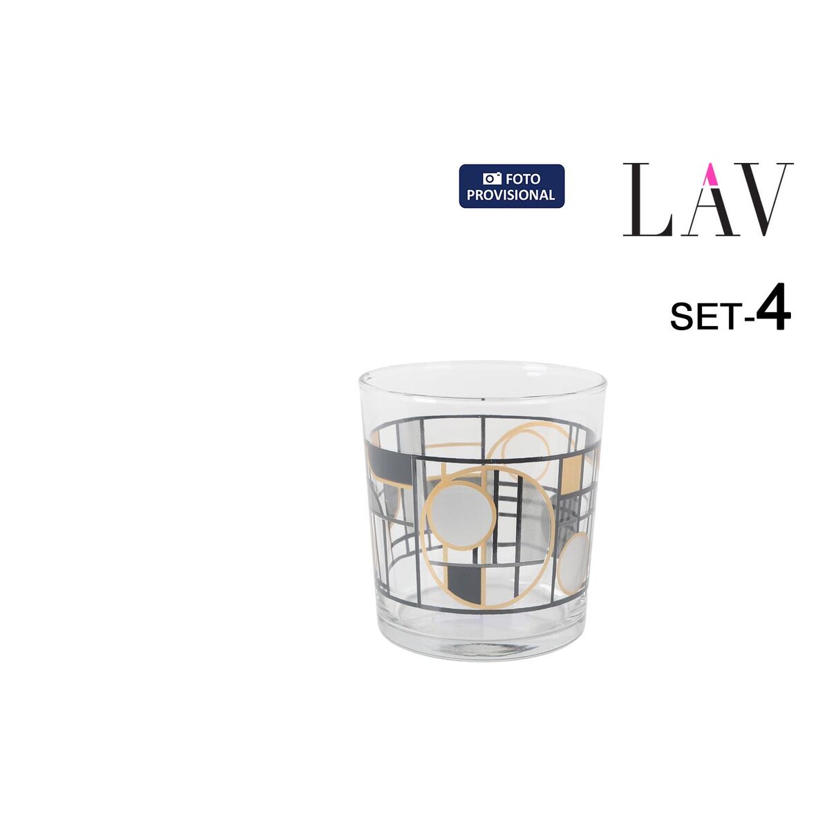 Vaso para Cerveza LAV BDG386SB4942 4 Piezas (6 Unidades)