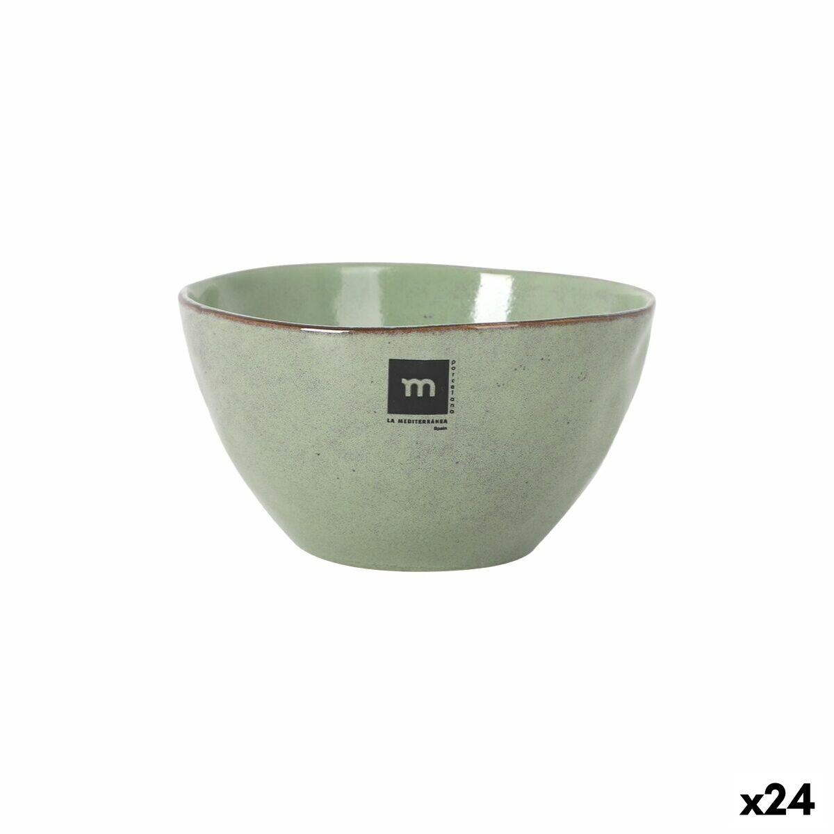 Cuenco La Mediterránea Macarella green Ø 15,3 cm 900 ml (24 Unidades)