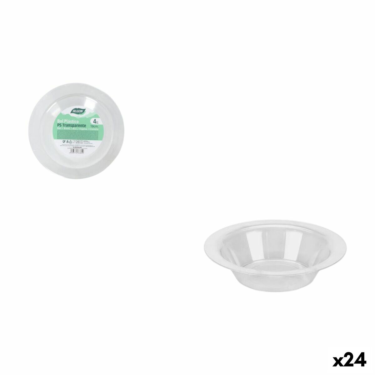 Set de Aperitivo Algon 19 cm 4 Piezas (24 Unidades)