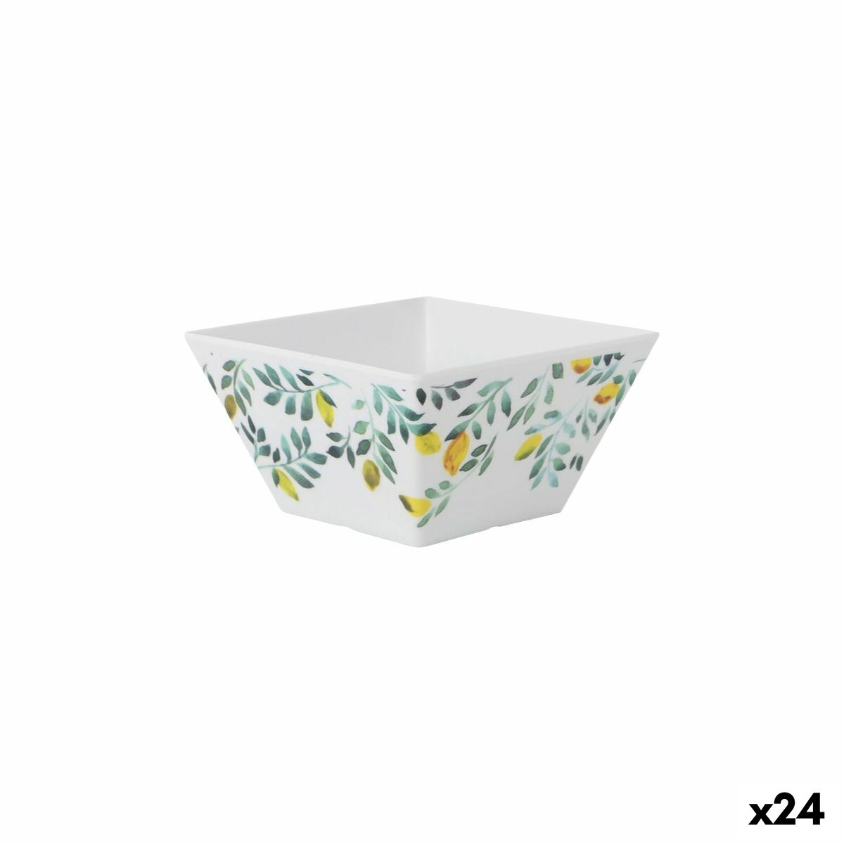 Bol para Aperitivos La Mediterránea Limón 13 x 13 x 7 cm (24 Unidades)