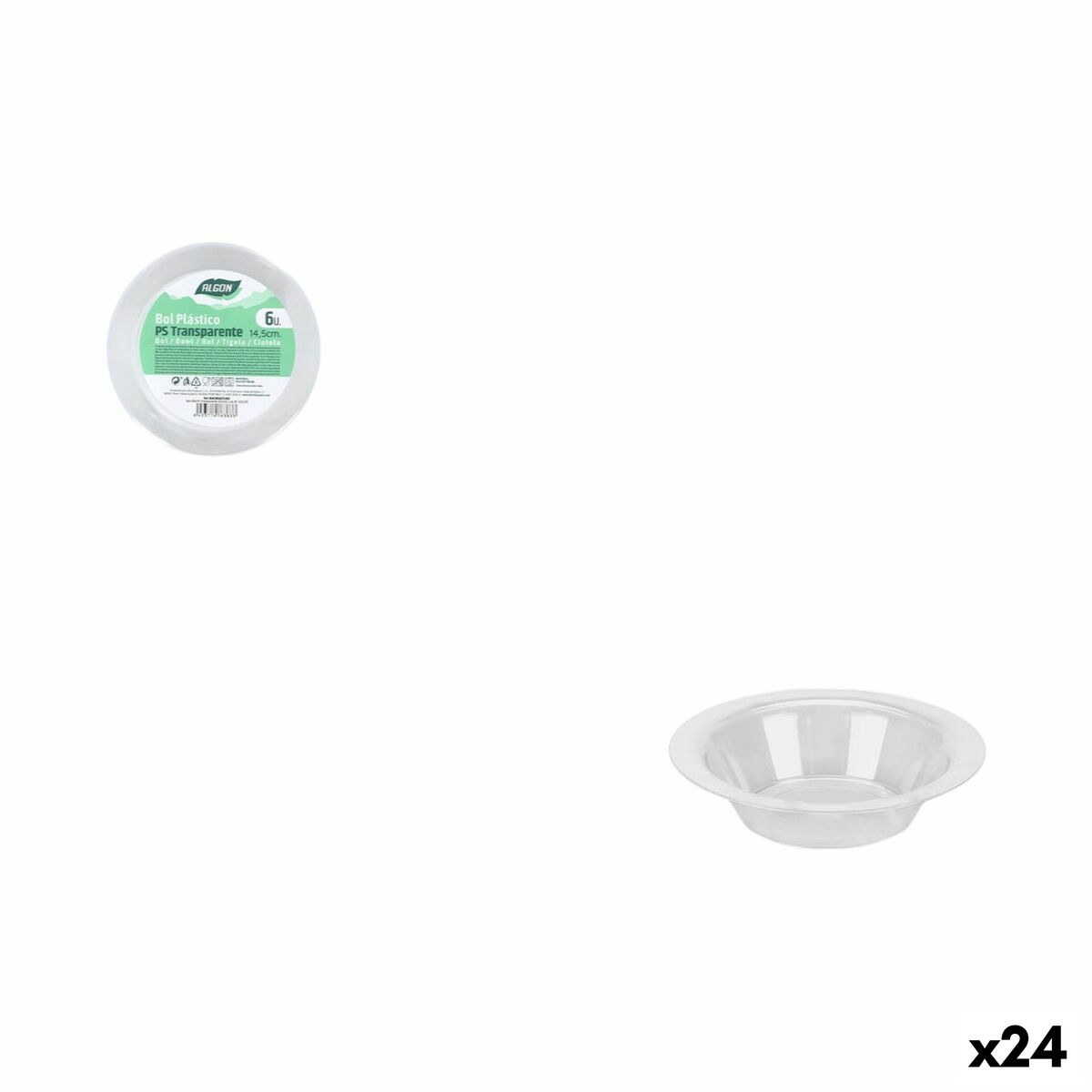 Set de Aperitivo Algon 14,5 cm 6 Piezas (24 Unidades)